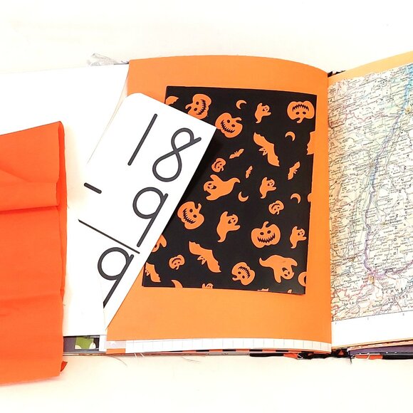 Let's Go Trick or Treating Halloween Theme handmade junk journal - Picture 6 of 12